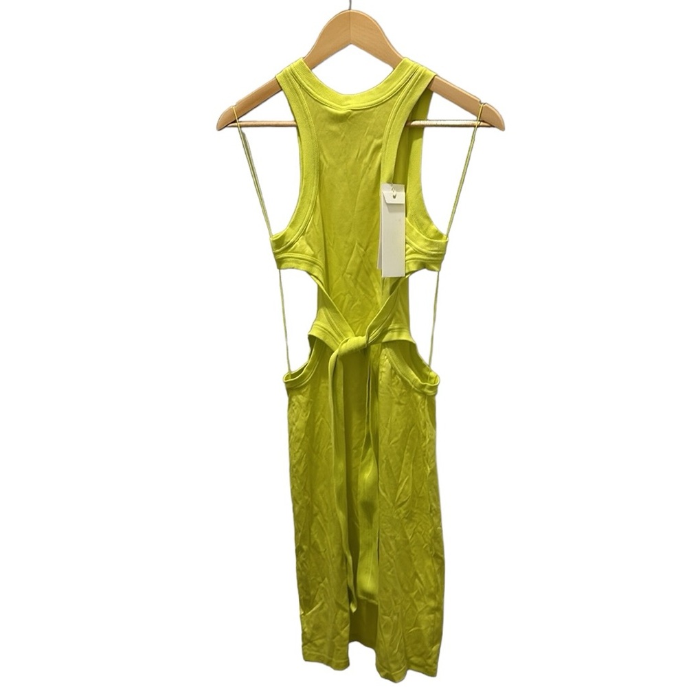 Dion Lee Jersey Dress Lime - Picture 5 of 9